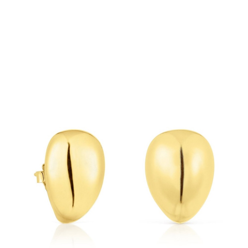 Pendientes TOUS Large Teardrop Balloon Mujer Dorados | 3248RUJBV