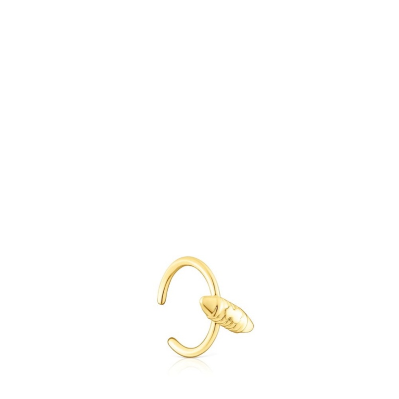 Pendientes TOUS Lure Earcuff Mujer Dorados | 1706TYFNU