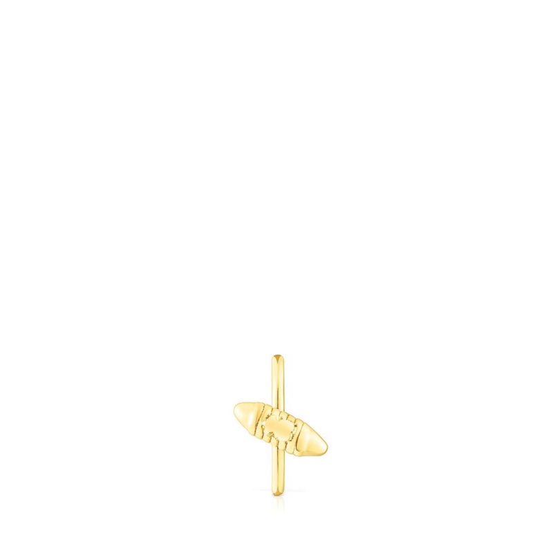 Pendientes TOUS Lure Earcuff Mujer Dorados | 1706TYFNU