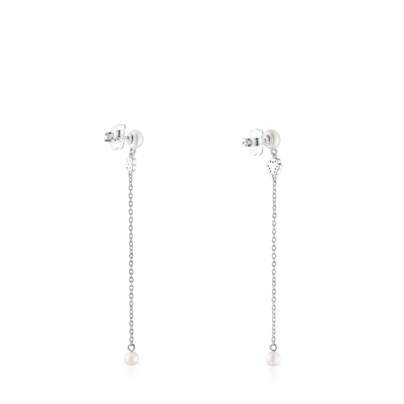 Pendientes TOUS Mujer Plateados | 8356LQFBS