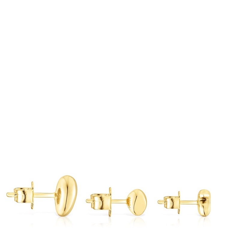 Pendientes TOUS Pack of three vermeil Joy Bits Pendientes Mujer Plateados | 7842KUJWG