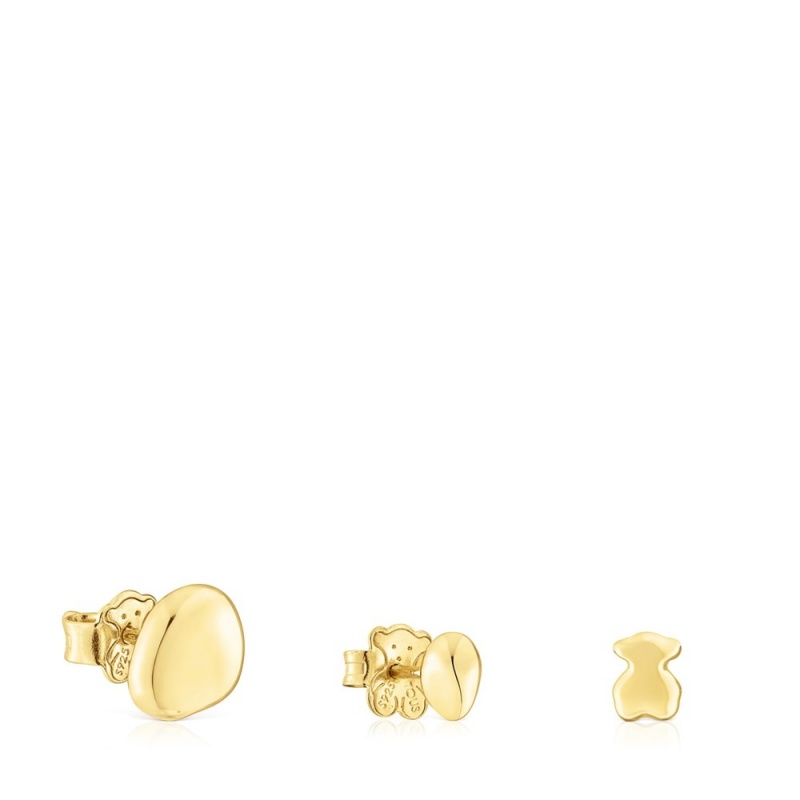 Pendientes TOUS Pack of three vermeil Joy Bits Pendientes Mujer Plateados | 7842KUJWG