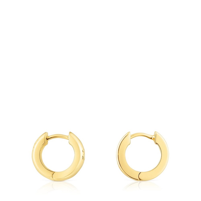 Pendientes TOUS vermeil Fellow Double-hoop Mujer Plateados | 2831EHKBO