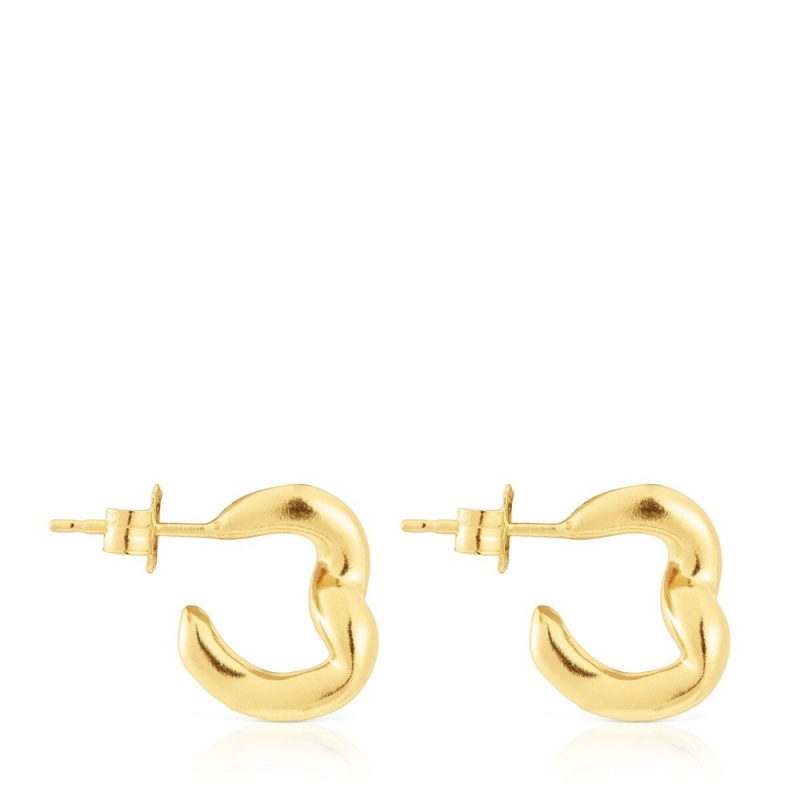 Pendientes TOUS vermeil Hoop New Hav Mujer Plateados | 3418QSUWB