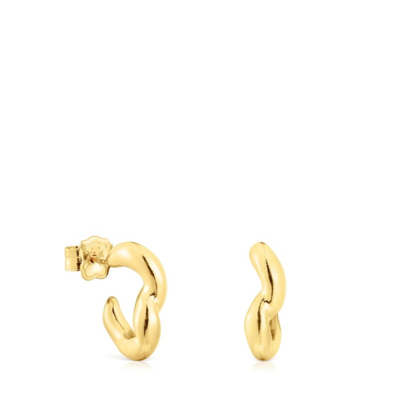 Pendientes TOUS vermeil Hoop New Hav Mujer Plateados | 3418QSUWB