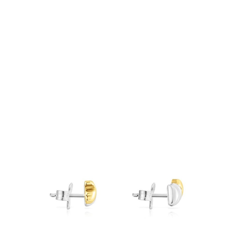 Pendientes TOUS vermeil Virtual Garden Climber Mujer Plateados | 8061LWXFQ