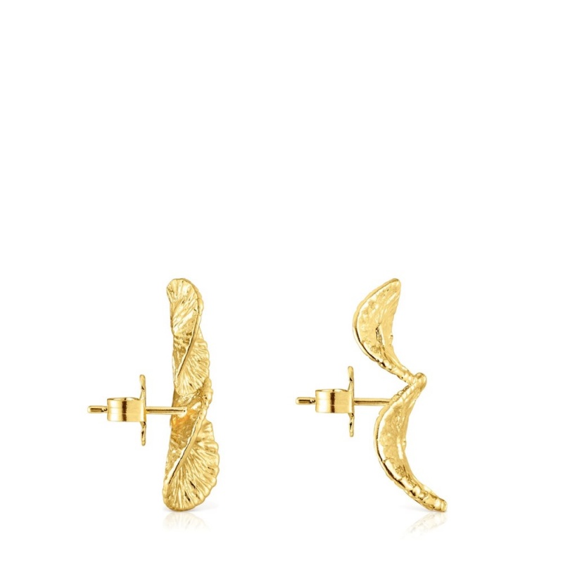 Pendientes TOUS vermeil Wicker with two motifs Mujer Plateados | 5432WKYBD