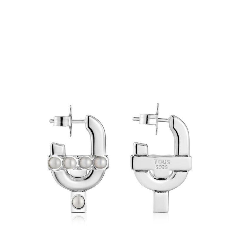 Pendientes TOUS with cultured pearls MANIFESTO Mujer Plateados | 7026LEJPR