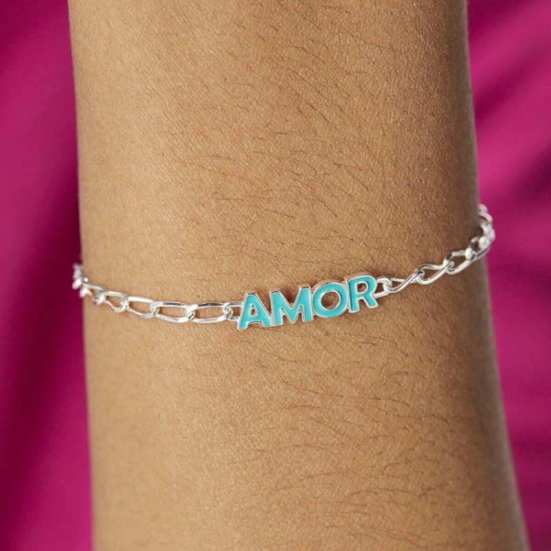 Pulseras TOUS Crossword Amor Mujer Azules | 5012EASBX