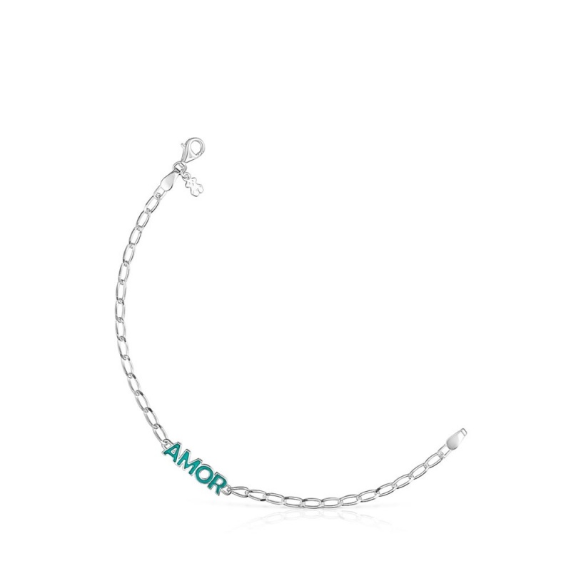 Pulseras TOUS Crossword Amor Mujer Azules | 5012EASBX