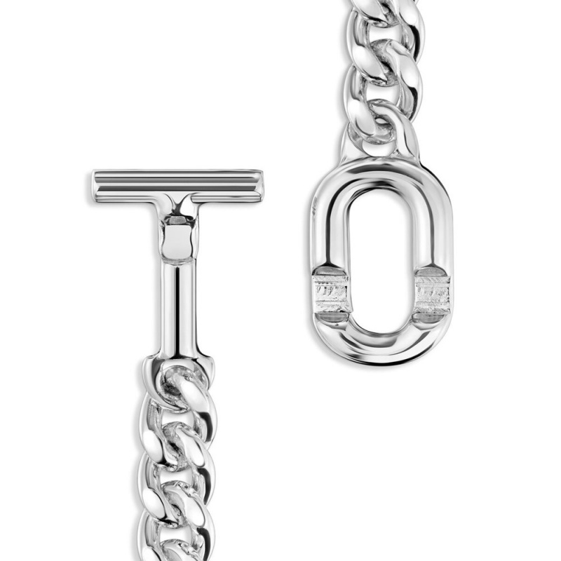 Pulseras TOUS Large Manifesto curb chain in Mujer Plateados | 0732BLRDC