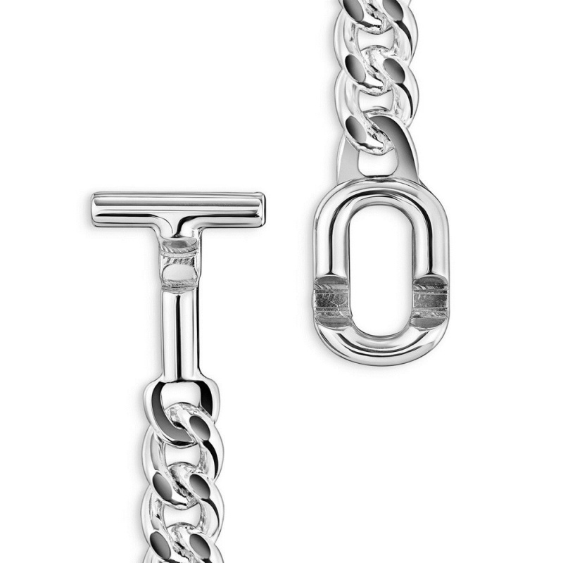 Pulseras TOUS Manifesto curb chain in Mujer Plateados | 5706DNCZT