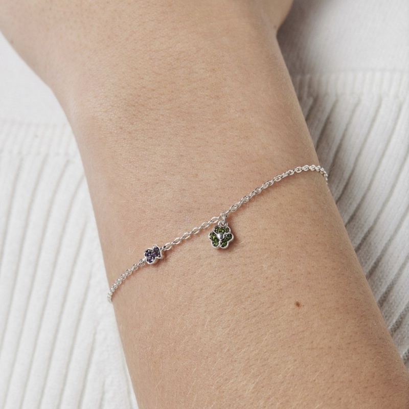 Pulseras TOUS Mujer Plateados | 7643TYUSD